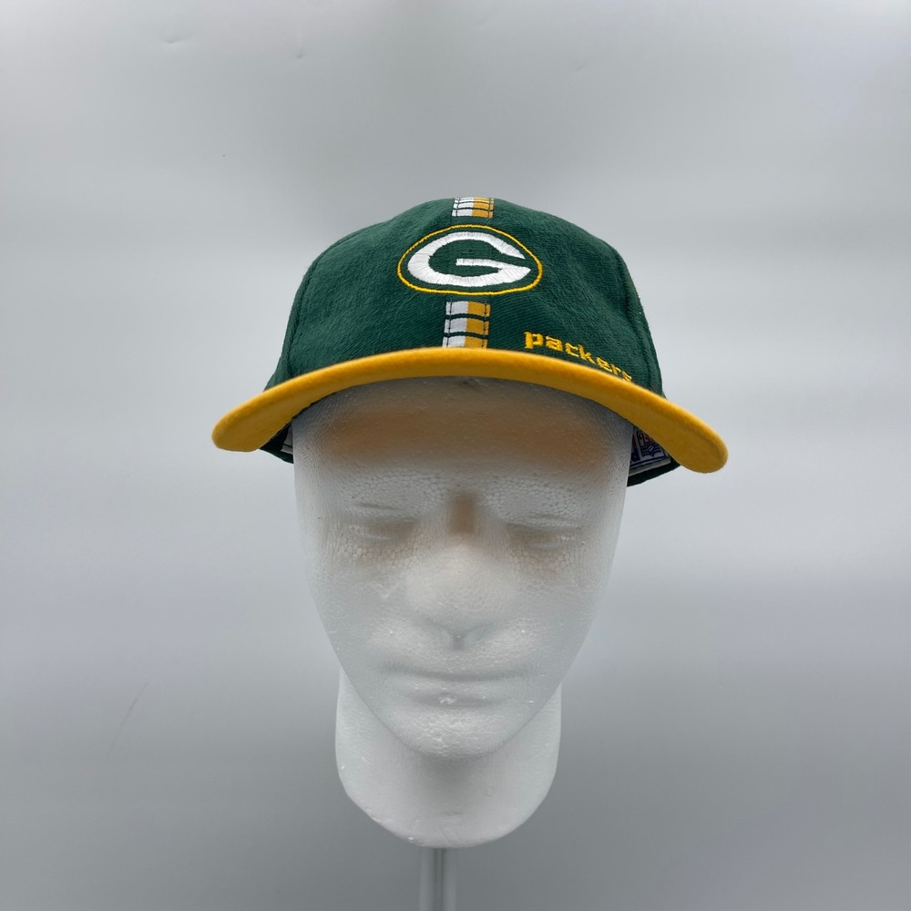 Logo Athletic NFL Pro Line Cap OSFA Green Yellow Green Bay Packers Strapback Hat
